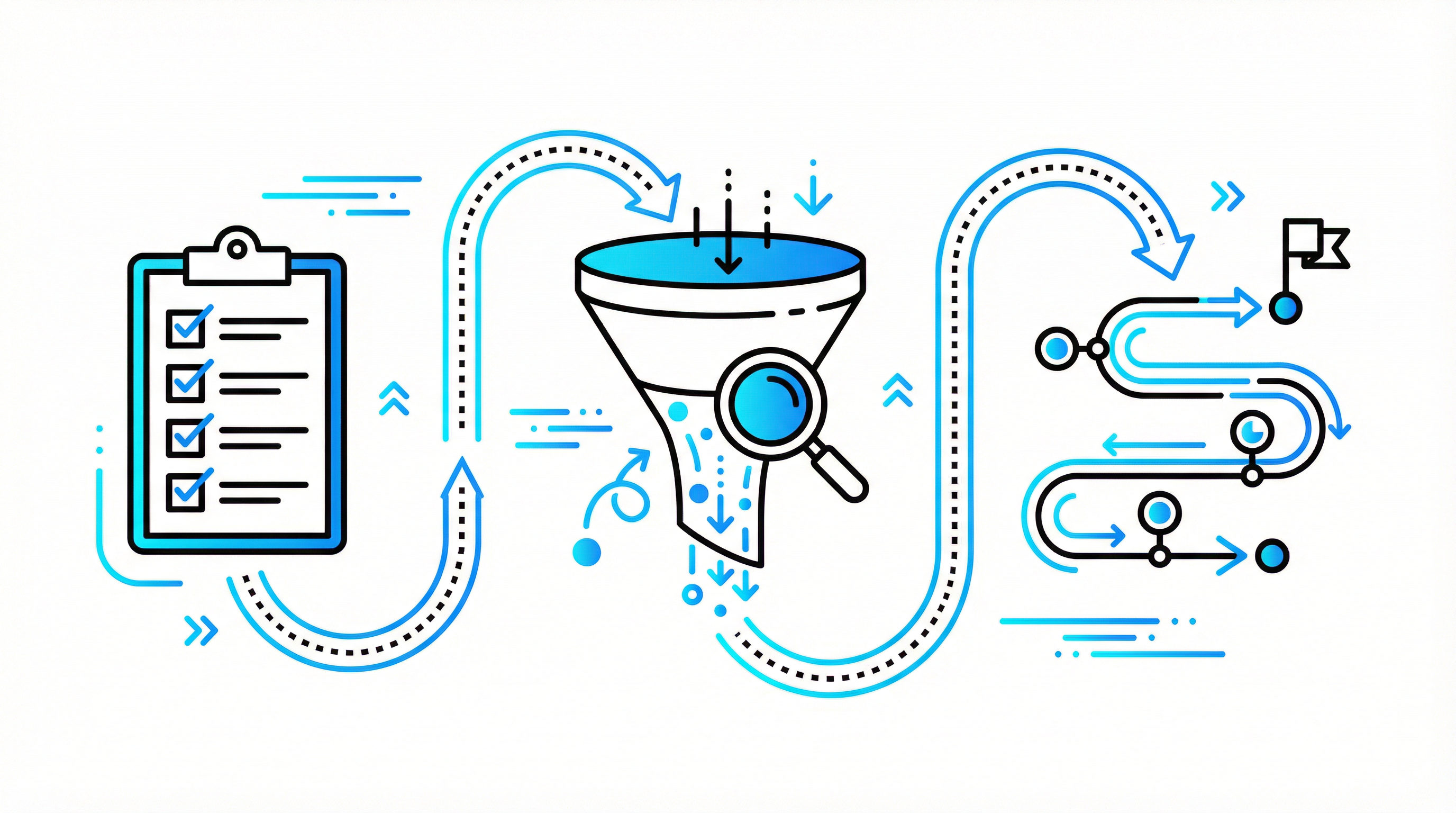 AI Marketing Audit process visualization